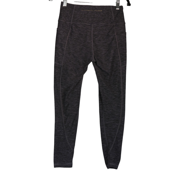 Victorias Secret Leggings Womens Size 8 Space Dye Purple Black Side Leg Pockets - Picture 5 of 7